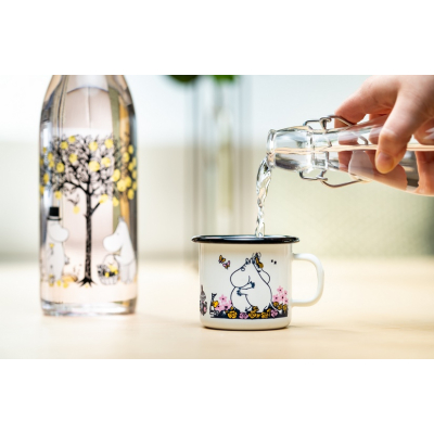                             Smaltovaný plecháček Moomin Hug bílý 2,5 dl                        