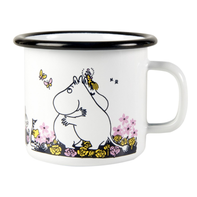                             Smaltovaný plecháček Moomin Hug bílý 2,5 dl                        