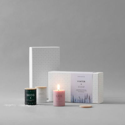 Dárková sada VINTER – set 3 mini svíček                     