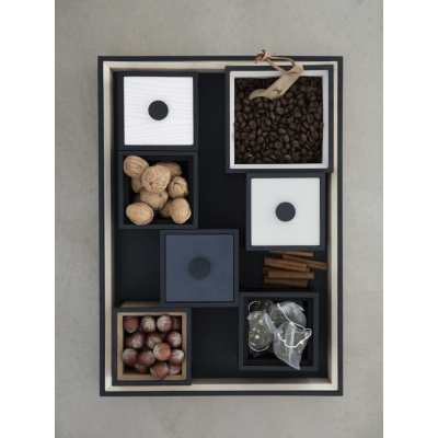                             Úložný box Frame Dark Grey 10x10 cm                        