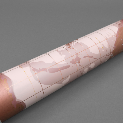                             Nástěnná stírací mapa světa Rose Gold Edition                        