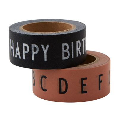                             Dekorační lepicí pásky Happy Birthday – set 2 ks                        