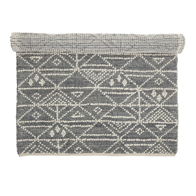 Vlnený koberec Grey Wool 180x120 cm                    
