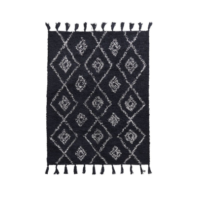                            Bavlnený koberec Marlie čierny 200x140 cm                        