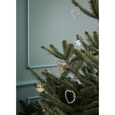                             Postříbřená vánoční ozdoba Hearth                        