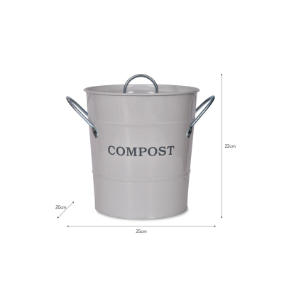                             Plechový kompostér Chalk 3,5 l                        
