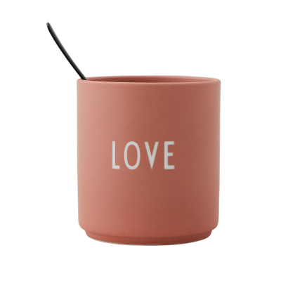                             Porcelánový hrnek LOVE růžový                        