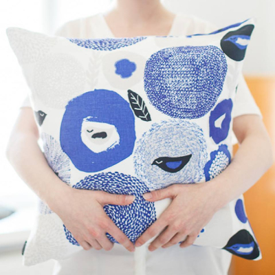                             Povlak na polštář Sunnuntai modrý 50x50 cm                        