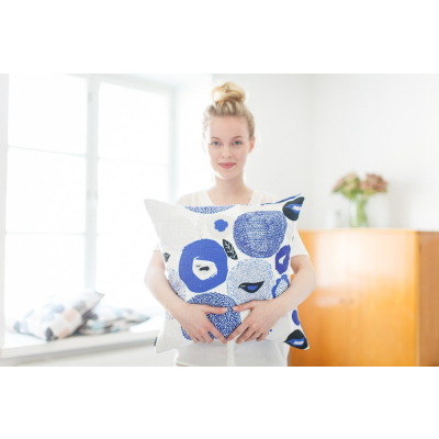                             Povlak na polštář Sunnuntai modrý 50x50 cm                        