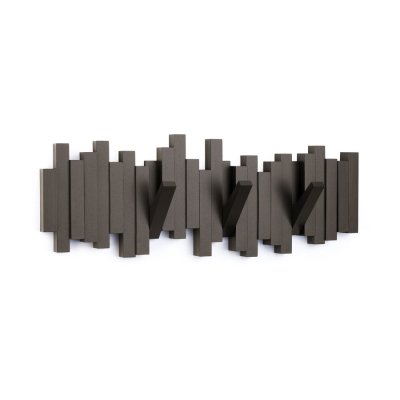 Hnědý sklápěcí věšák Sticks                    