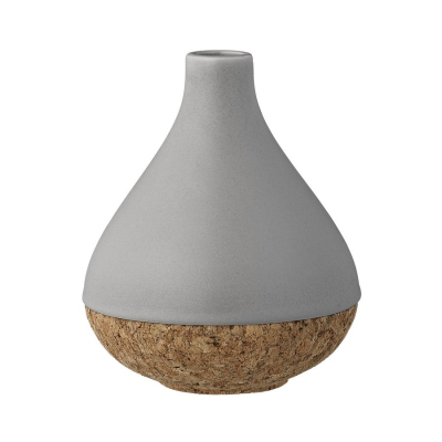 Šedá keramická váza Cork                    