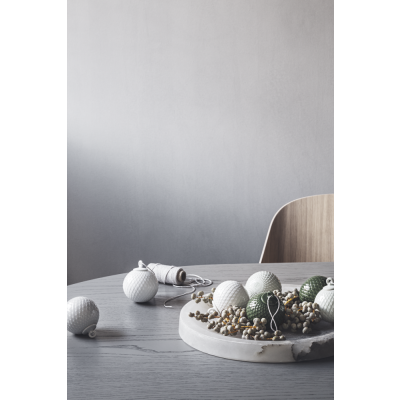                             Porcelánová baňka Rhombe White                        