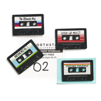Magnetky na lednici Mixtape set 4 ks                    