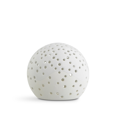 Svícen Nobili Snowball White 12 cm                    