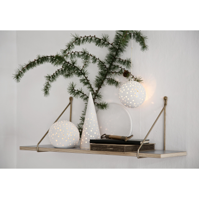                             Svícen Nobili Snowball White 14 cm                        