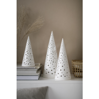                            Svícen Nobili Tree White 19 cm                         