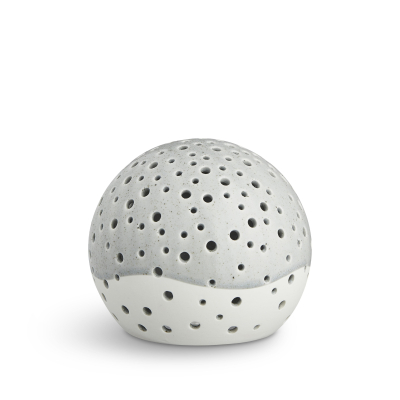 Svícen Nobili Snowball Grey 12 cm                    