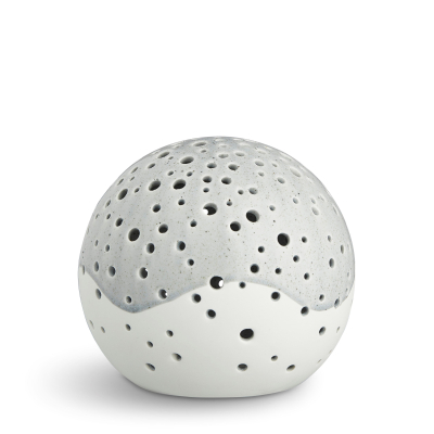 Svícen Nobili Snowball Grey 14 cm                    