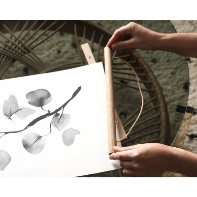                             Dřevěný rám na plakát 30 cm                        