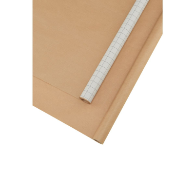 Kraftový bielo-hnedý darčekový baliaci papier - sada 2 kusov                    
