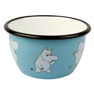                             Modrá smaltovaná miska Moomin                        