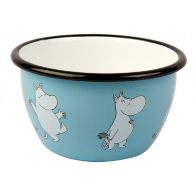 Modrá smaltovaná miska Moomin                    