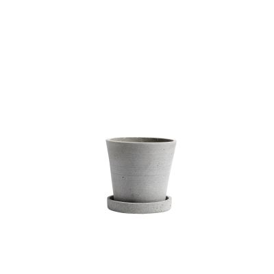 Květináč Flowerpot s podmiskou Grey S                    