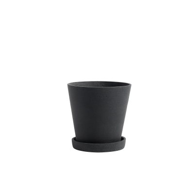 Květináč Flowerpot s podmiskou Black M                    