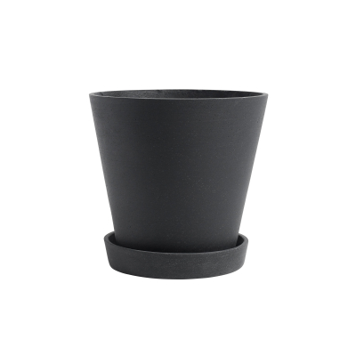 Květináč Flowerpot s podmiskou Black XL                    