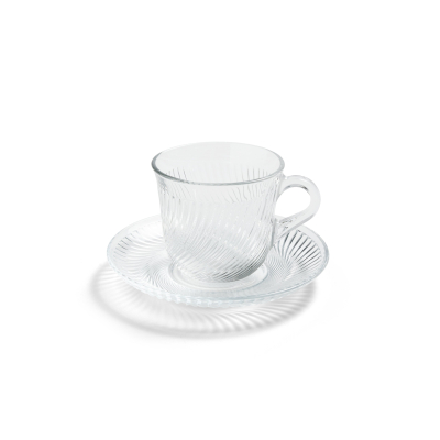 Skleněný šálek s podšálkem Pirouette 150 ml                    