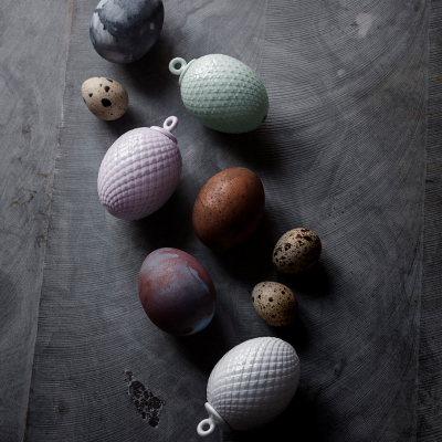                             Porcelánové velikonoční vajíčko Rhombe Lavender                        