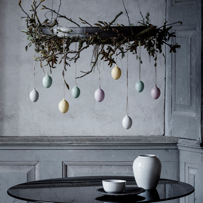                             Porcelánové velikonoční vajíčko Rhombe Soft Yellow                        
