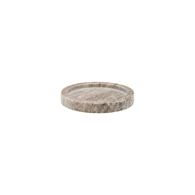                             Mramorový tácka Meraki béžový okrúhly 12,5 cm                        