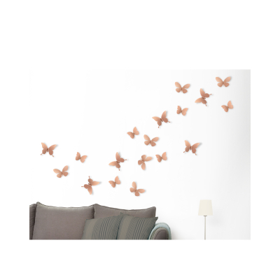                             Dekorace na zeď Metal Mariposa měděná                        