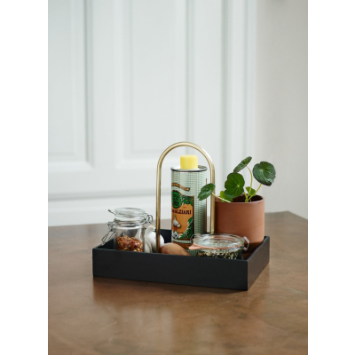 Dřevěný organizér s úchytkou Norr Black Oak                    