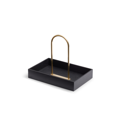                             Dřevěný organizér s úchytkou Norr Black Oak                        