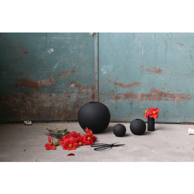                             Guľatá váza Ball Black 10 cm                        