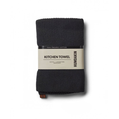 Pletený kuchyňský ručník Coal                    