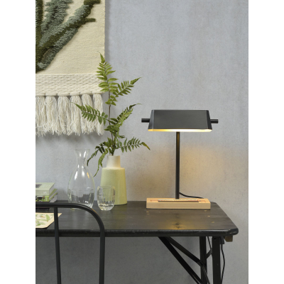                             Stolní lampa s přihrádkou Cambridge černá                        