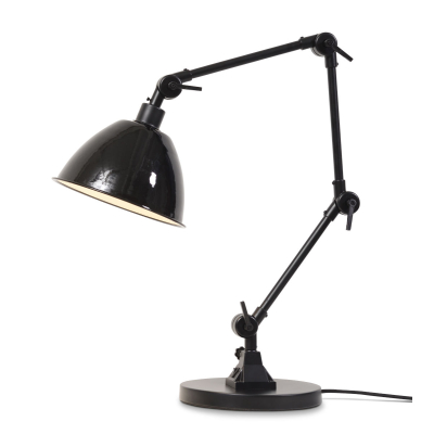                             Kovová stolní lampa Amsterdam černá                        