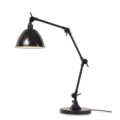 Kovová stolová lampa Amsterdam čierna                    