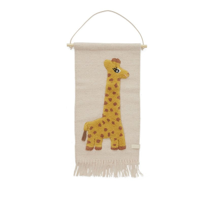 Textilná detská dekorácia na stenu Žirafa                    