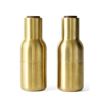 Mlynčeky Bottle Brushed Brass – set 2 ks                    
