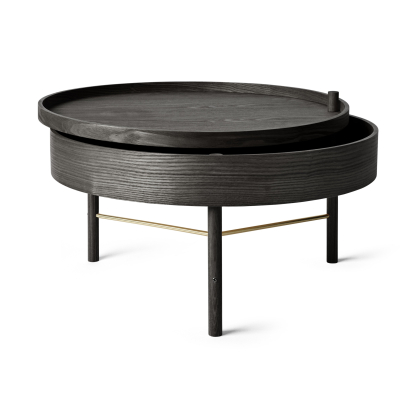 Stolek Turning Table Black Stained Ash 65 cm                    