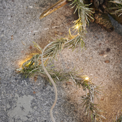                             Svítící LED hvězda Wreath Star Nature 25 cm                        