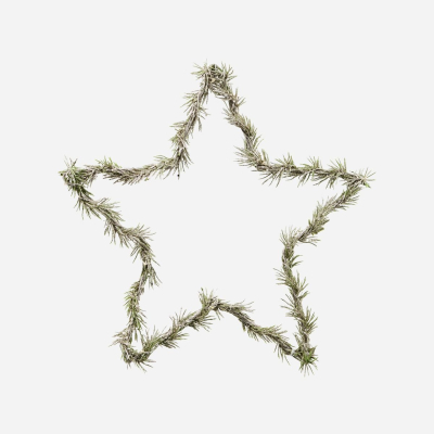 Svítící LED hvězda Wreath Star Nature 33 cm                    