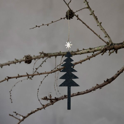                             Ozdoba vánoční stromek s hvězdou Tree - set 3 ks                        