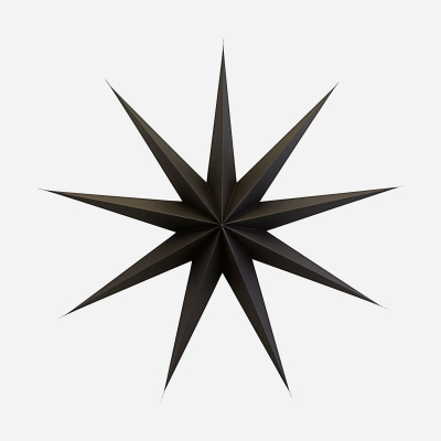 Papírová devíticípá hvězda Star Brown 87 cm                    