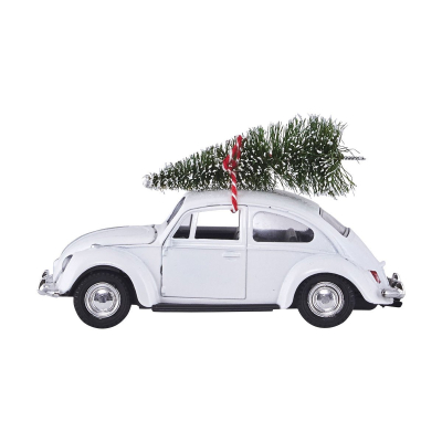 Vánoční autíčko Xmas Car White                    
