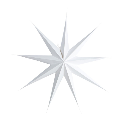 Papírová devíticípá hvězda Star White 87 cm                    